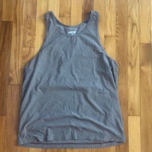 Rhone Mens medium tank light heathered brown.